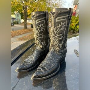 Vintage 1960’s Tony Lama exotic alligator western cowboy boots 9.5d